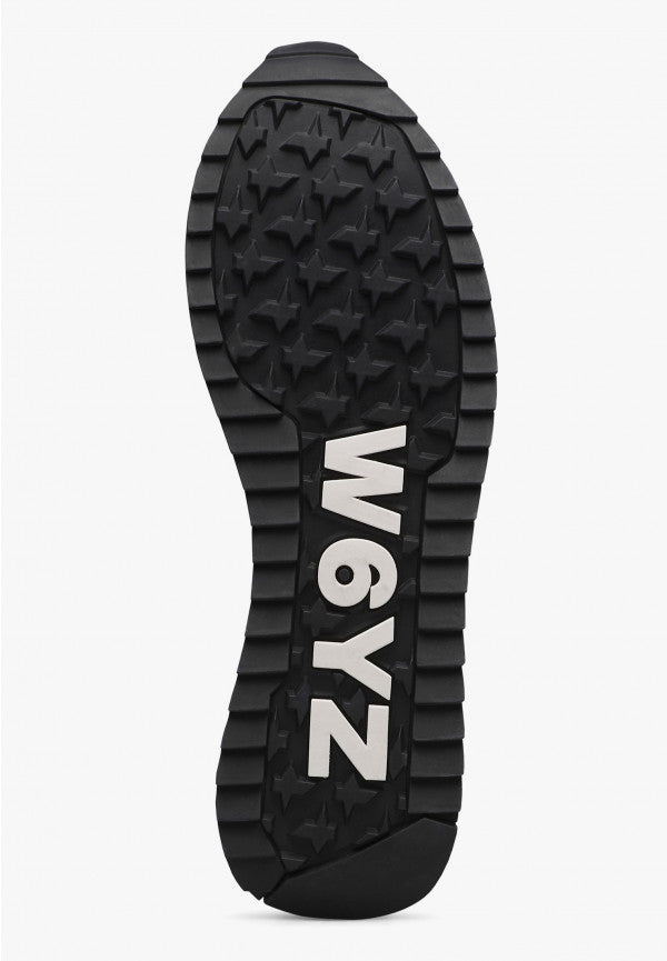 W6YZ Yak-M Sneakers Uomo Navy Tessuto Suede