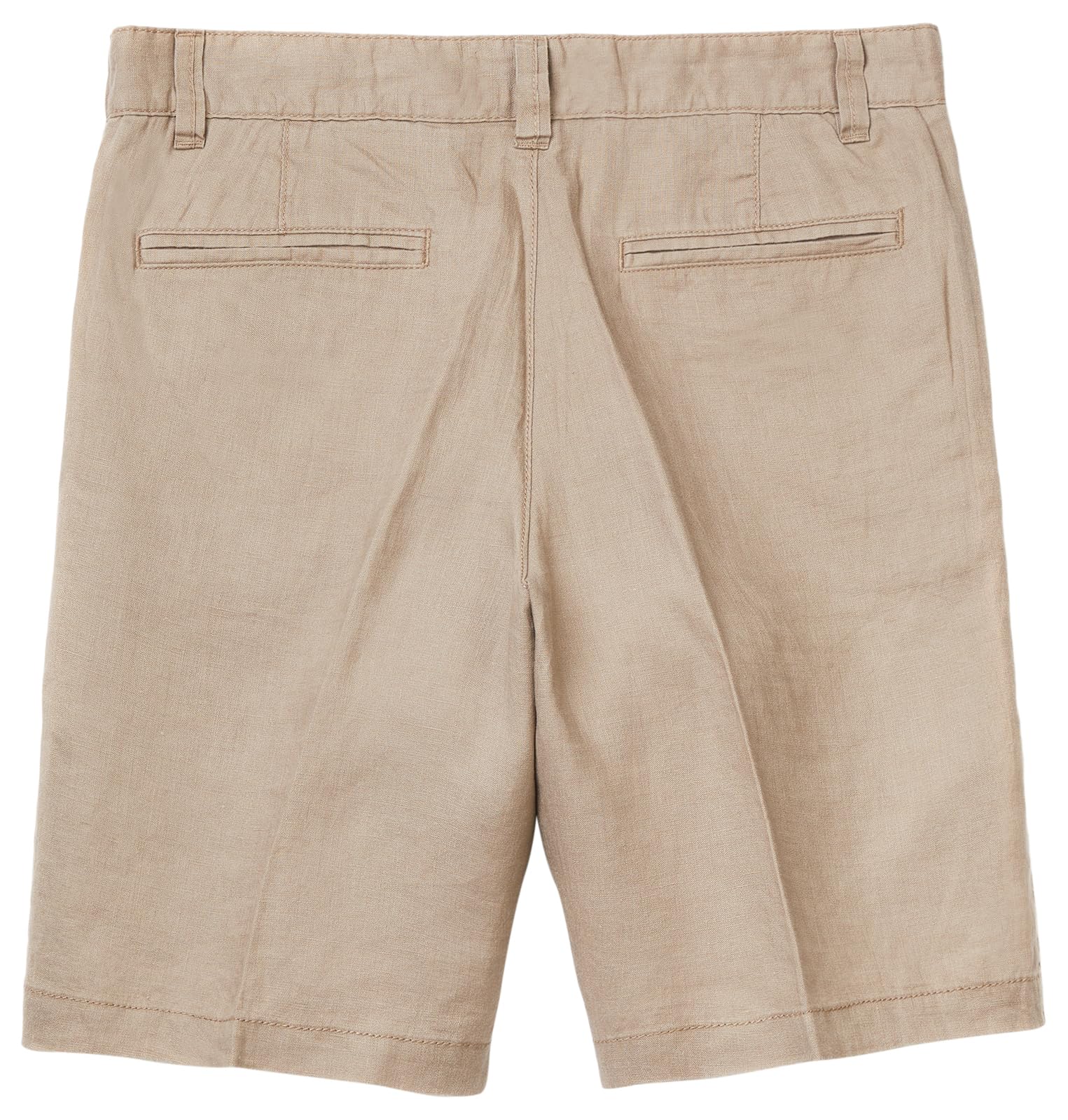 Benetton 4AGH59548 Bermuda Uomo 58 lino chino beige