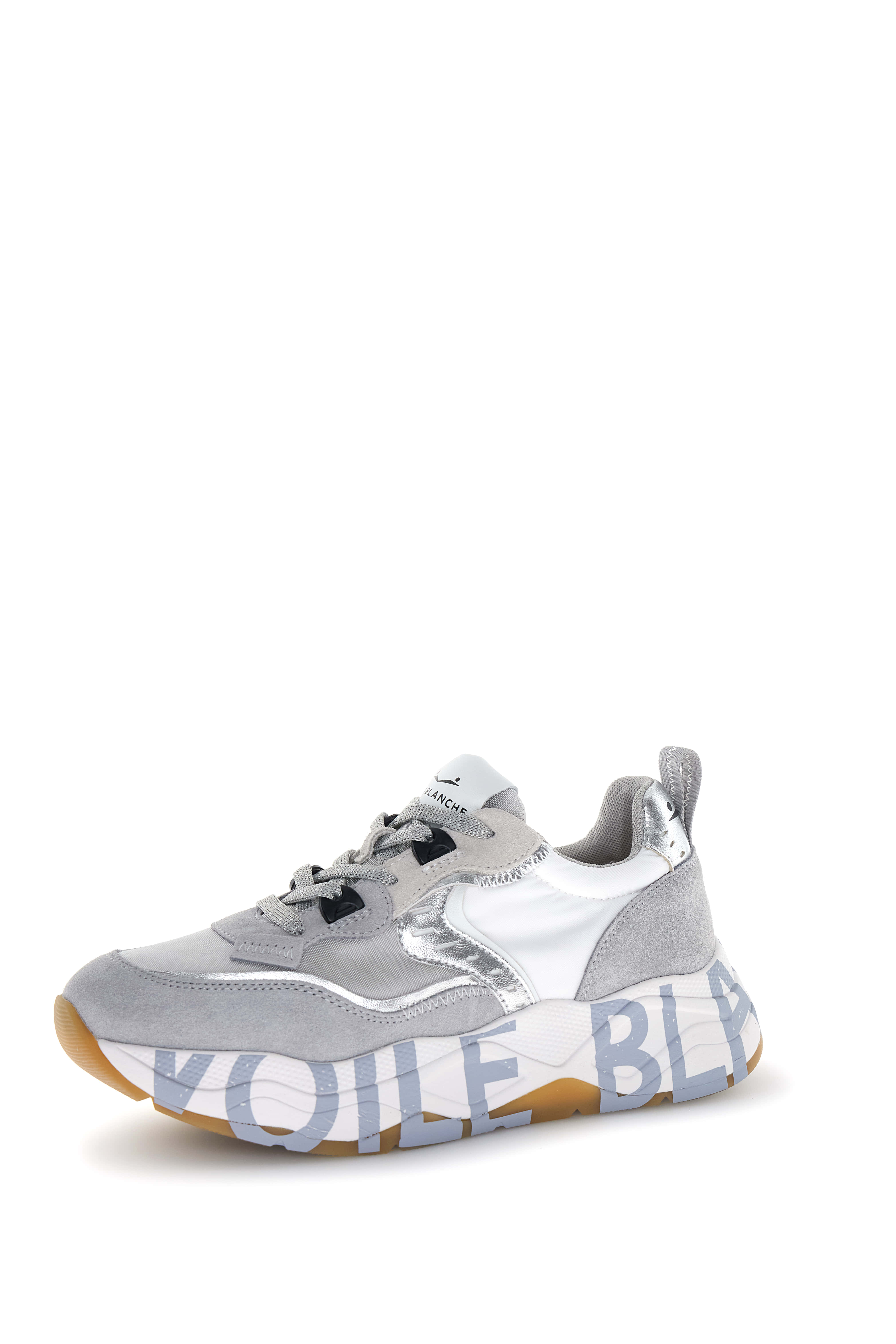 Voile Blanche Club 105 sneakers donna Grigio Argento suede