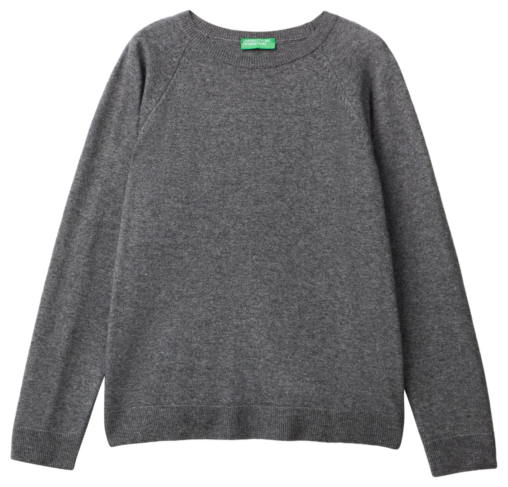 Benetton Maglia Donna Girocollo Lana Cashmere Manica Raglan