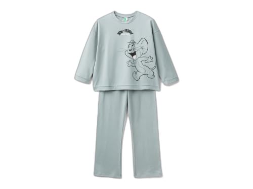 Benetton 3DKE0P07C Pigiama Bimba 90 Tom e Jerry