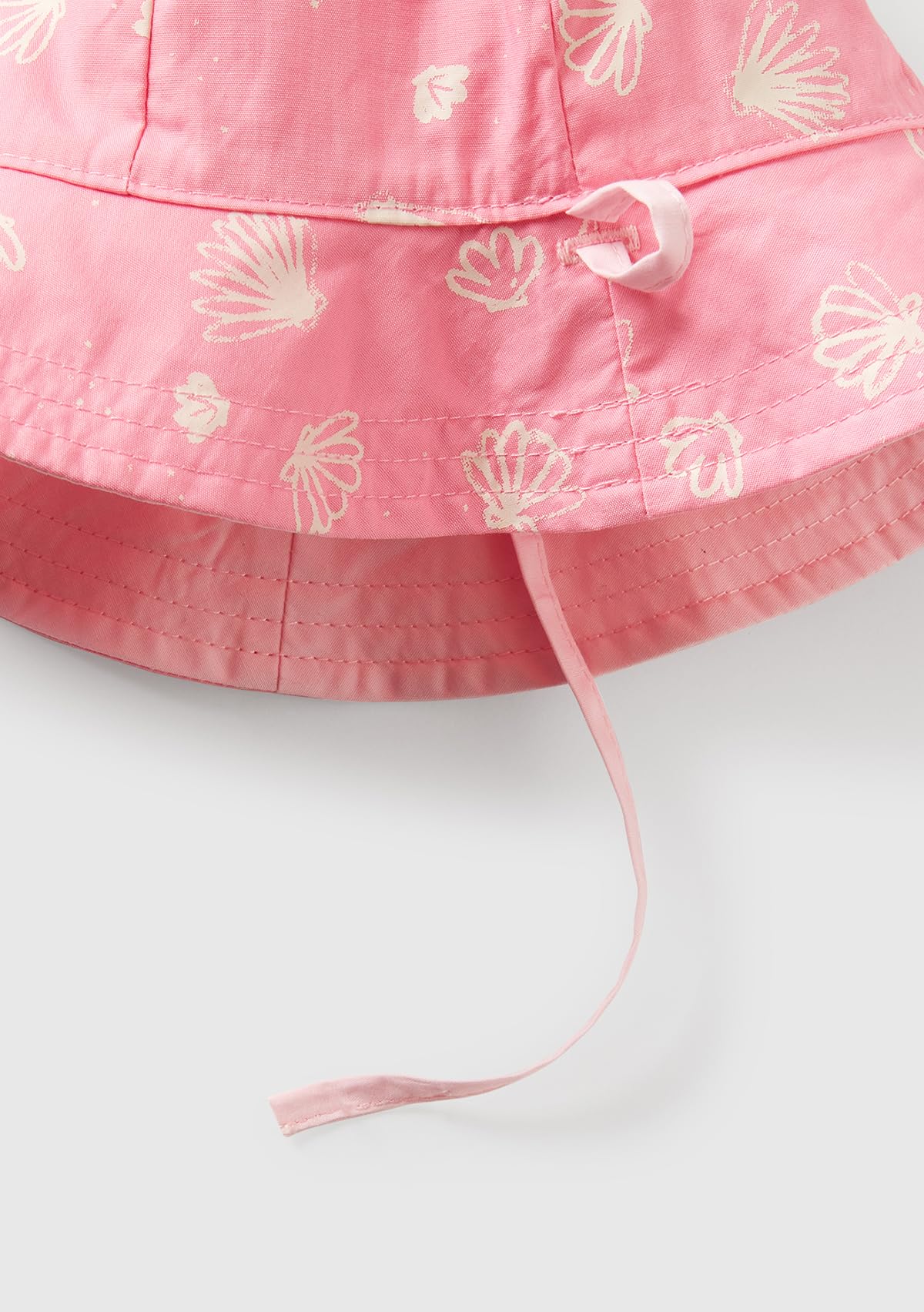Benetton Cappello Bimbo Rosa Reversibile Fantasia