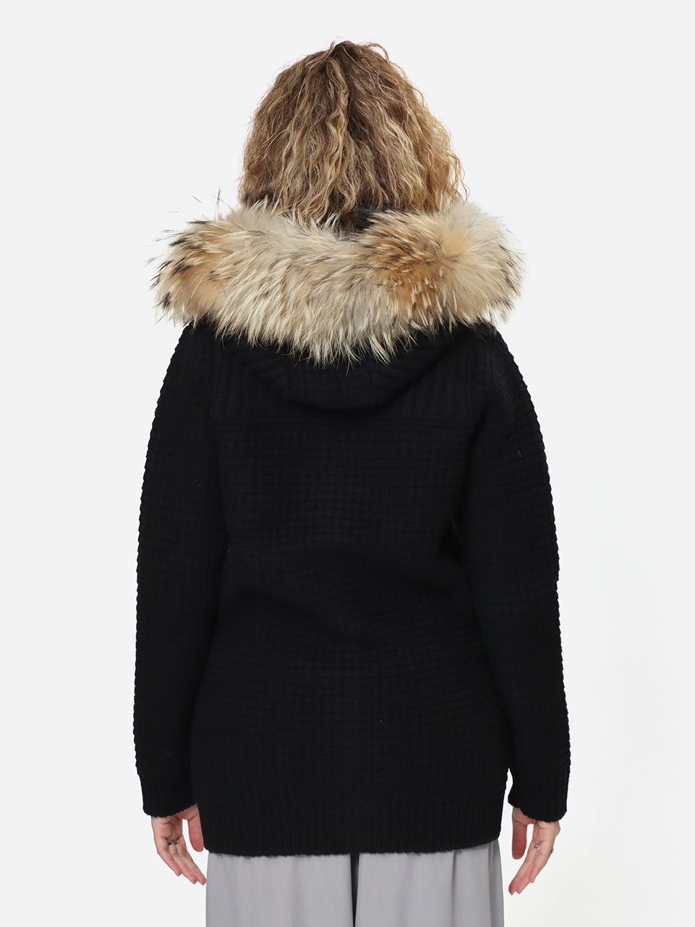 Bark D9001/C Medium Duffle Coat Giubbotto Donna Nero