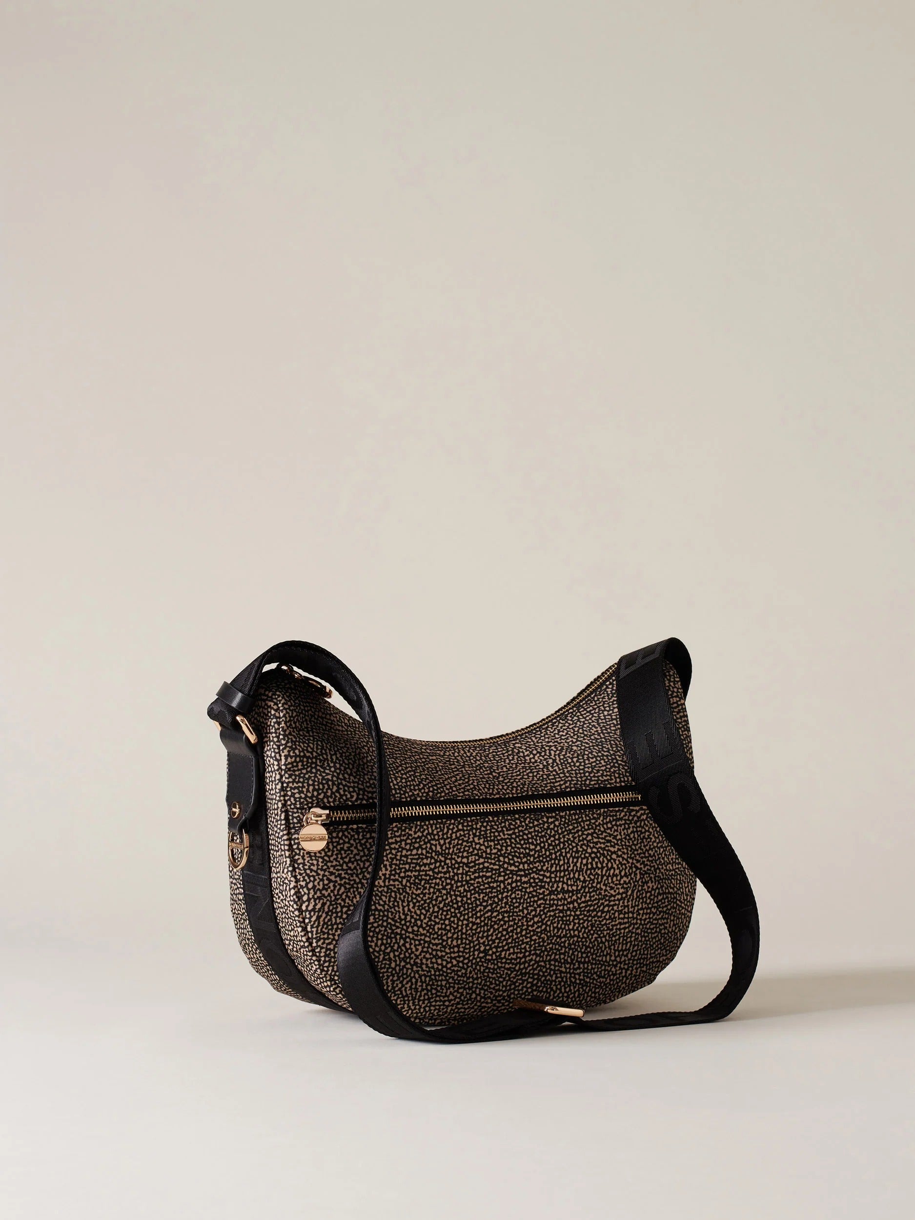 Borbonese Luna Small 934107 I15 borsa OP Naturale Nero
