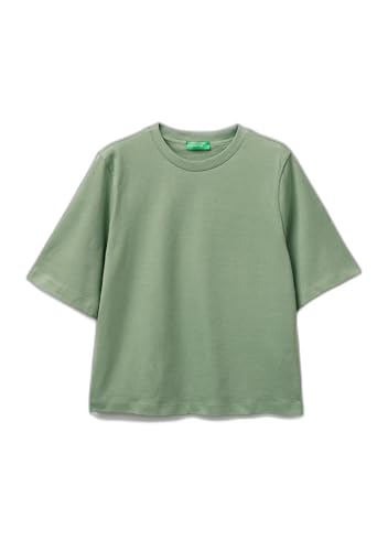Benetton T-Shirt Donna Jersone Boxy Manica Gomito