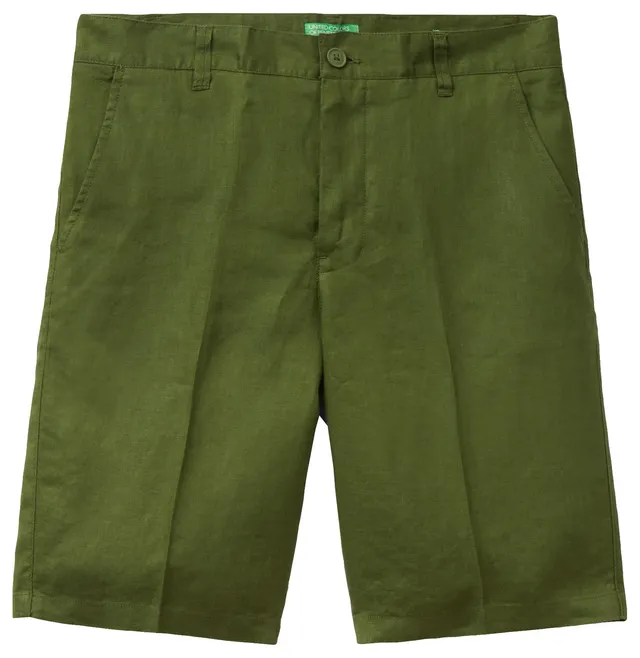 Benetton Shorts Uomo pantaloncini cotone basic estivi