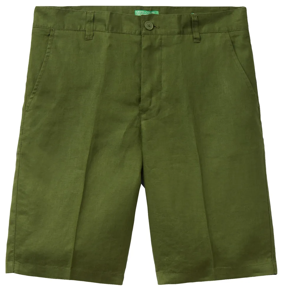 Benetton Shorts Uomo pantaloncini cotone basic estivi