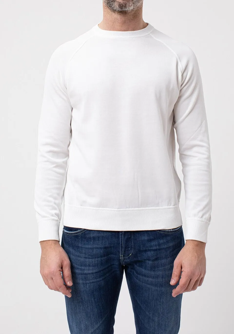 Filippo De Laurentiis CR12R maglia uomo bianco cotone