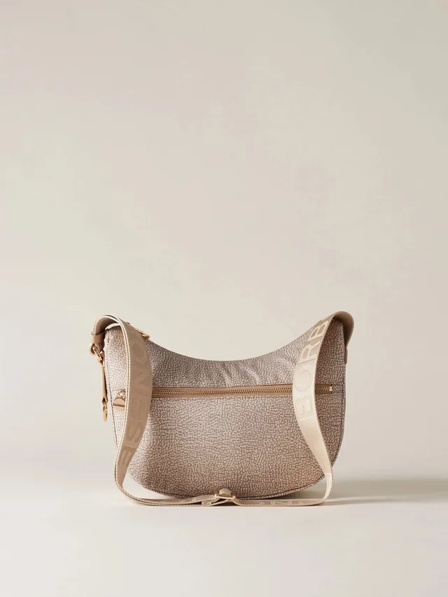 Borbonese Luna Small 934107 I15 Borsa Donna Sabbia OP