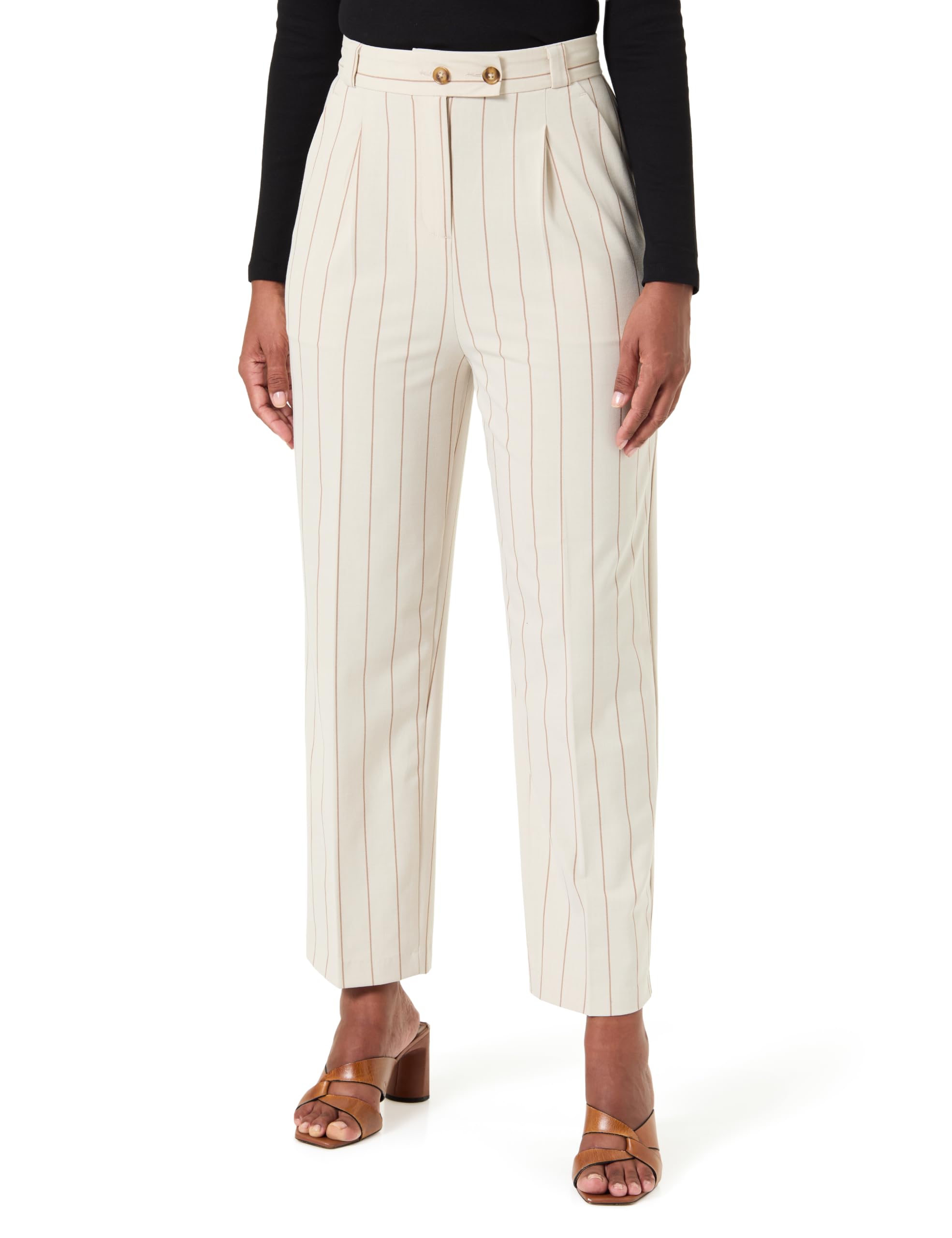 Benetton 44t0df0b3 Pantaloni Palazzo Grigi Donna