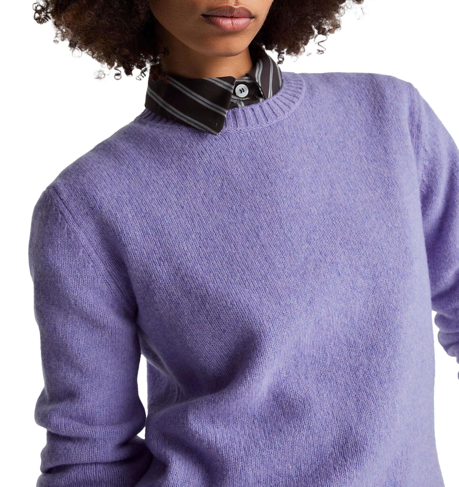 Benetton maglia donna girocollo regular manica lunga