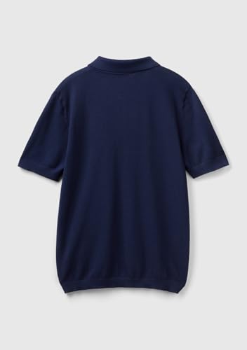 Benetton polo uomo blu XS manica corta regular