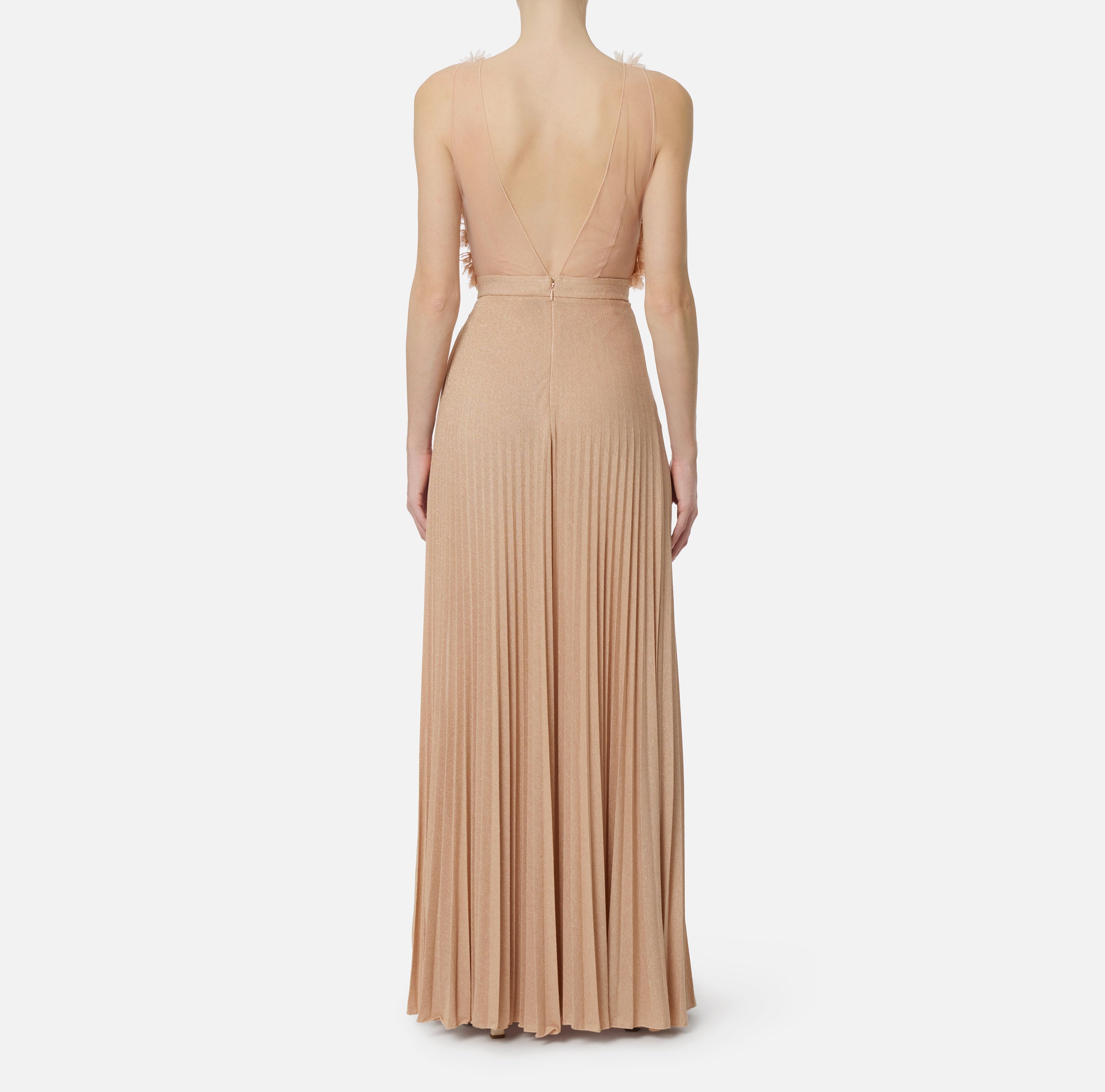 Elisabetta Franchi ABR4462E2 Abito Donna Carne Burro
