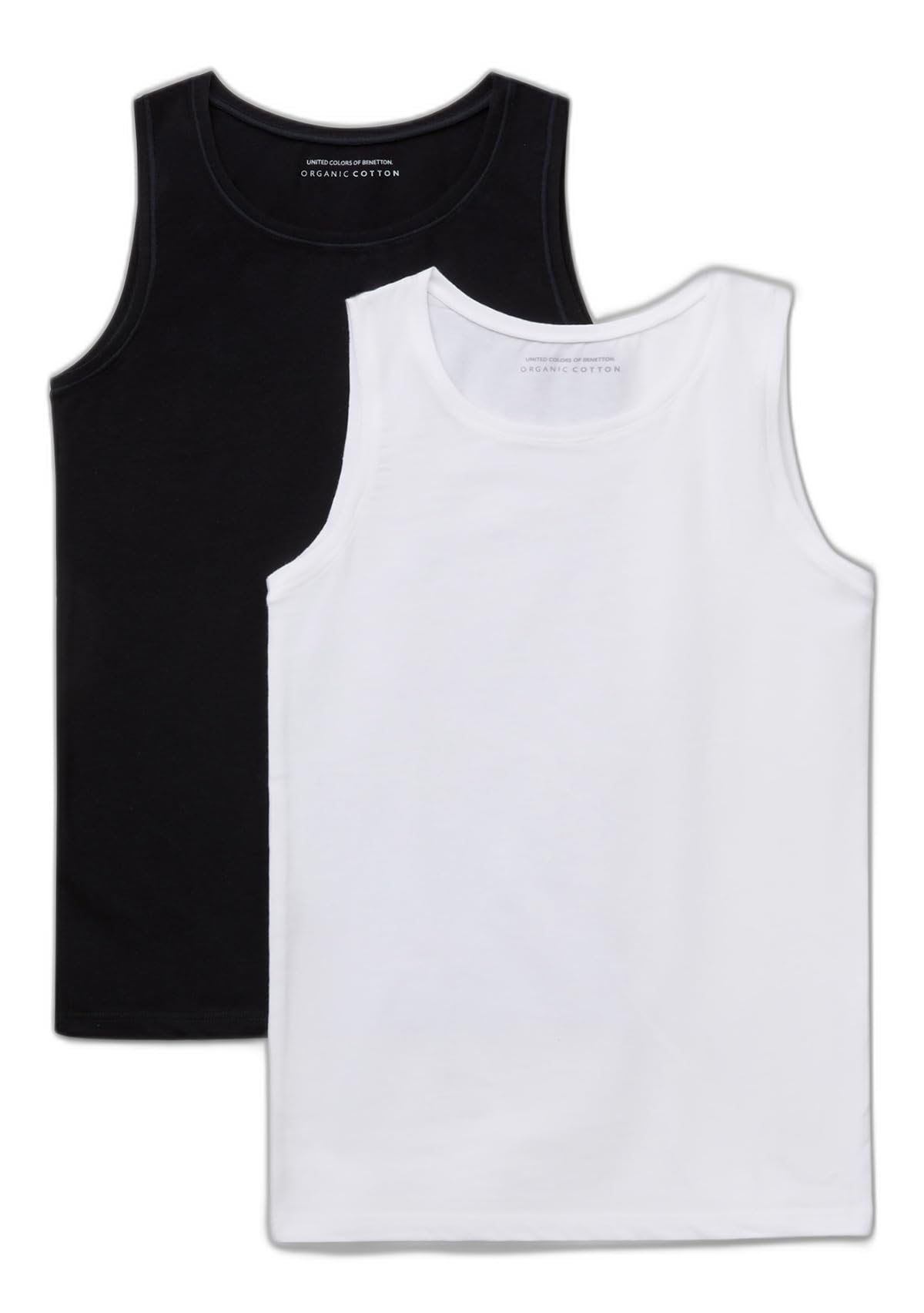 Benetton 3zqm0h406 Canotta Bambina 2 Pezzi Cotone