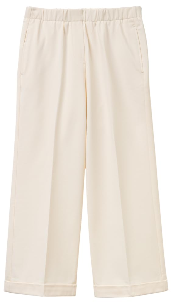 Benetton 47ckdf09y Pantalone Nero Gamba Dritta