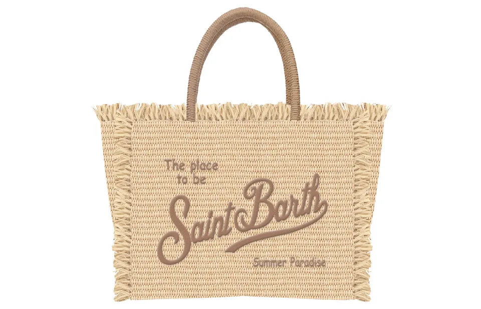 MC2 Saint Barth Vanity Mini Straw Borsa Paglia Beige