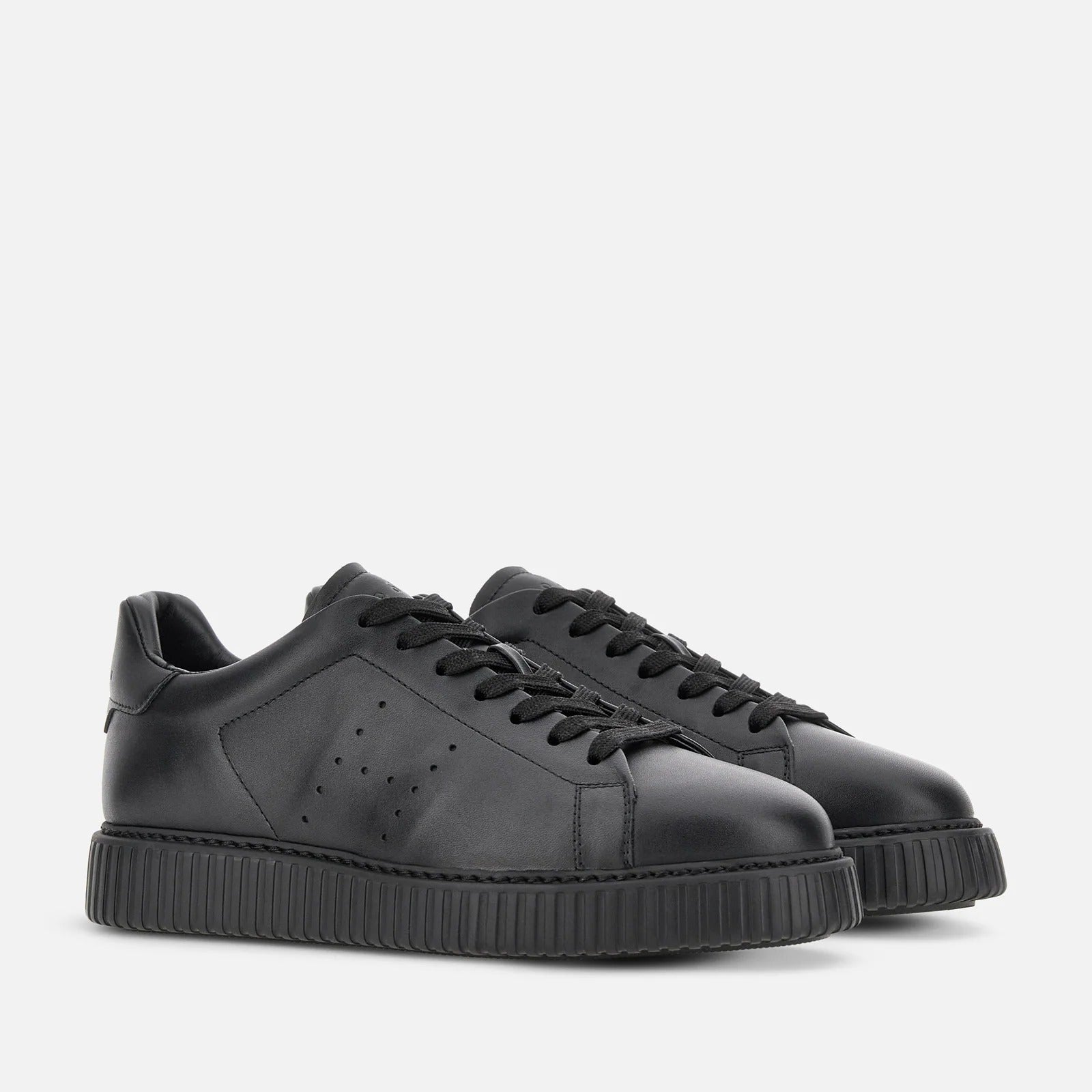 Hogan H-Stripes HXM6770GF5FUD sneakers uomo Nero pelle