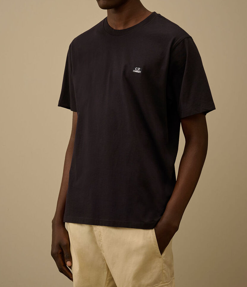 C.P. Company 30/1 Jersey t-shirt Total Eclipse cotone