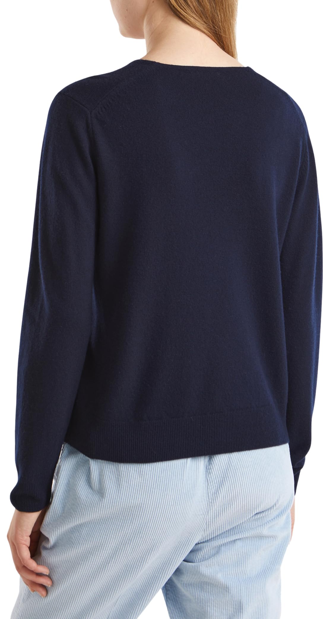 United Colors of Benetton 1002d401y Maglione Donna Scollo V Blu