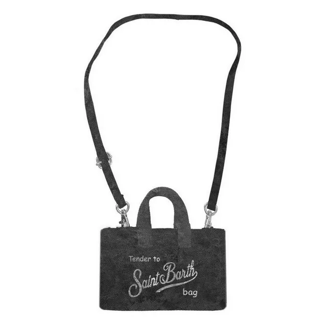 MC2 Saint Barth Phone Bag Velvet 00315M borsa velluto nero
