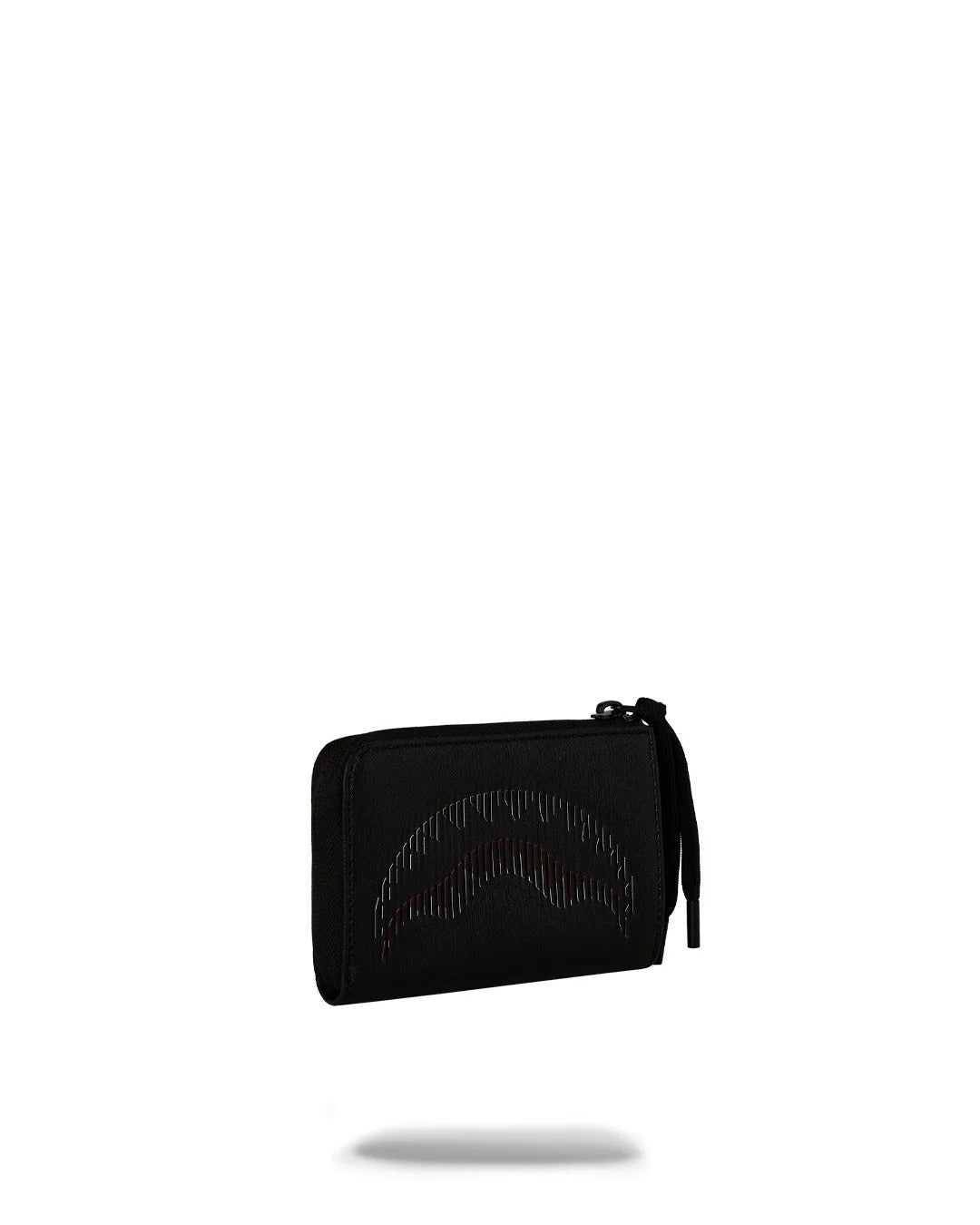 Sprayground Disappearing Shark portafoglio nero PVC zip
