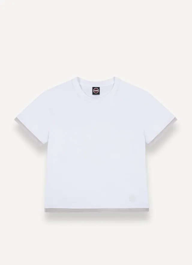 Colmar Frida 8674 T-Shirt Bianco Cotone Tulle Donna