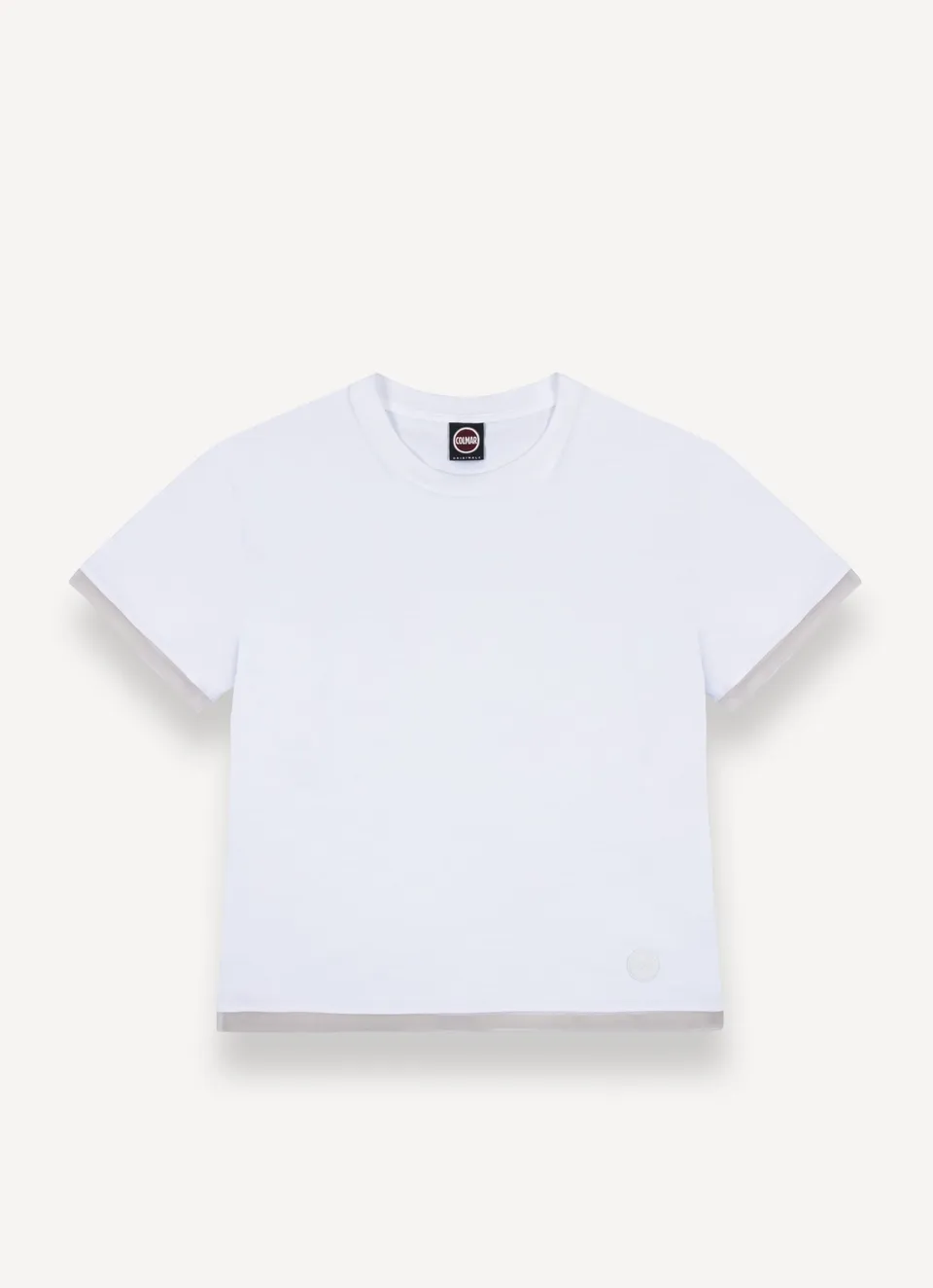 Colmar Frida 8674 T-Shirt Bianco Cotone Tulle Donna