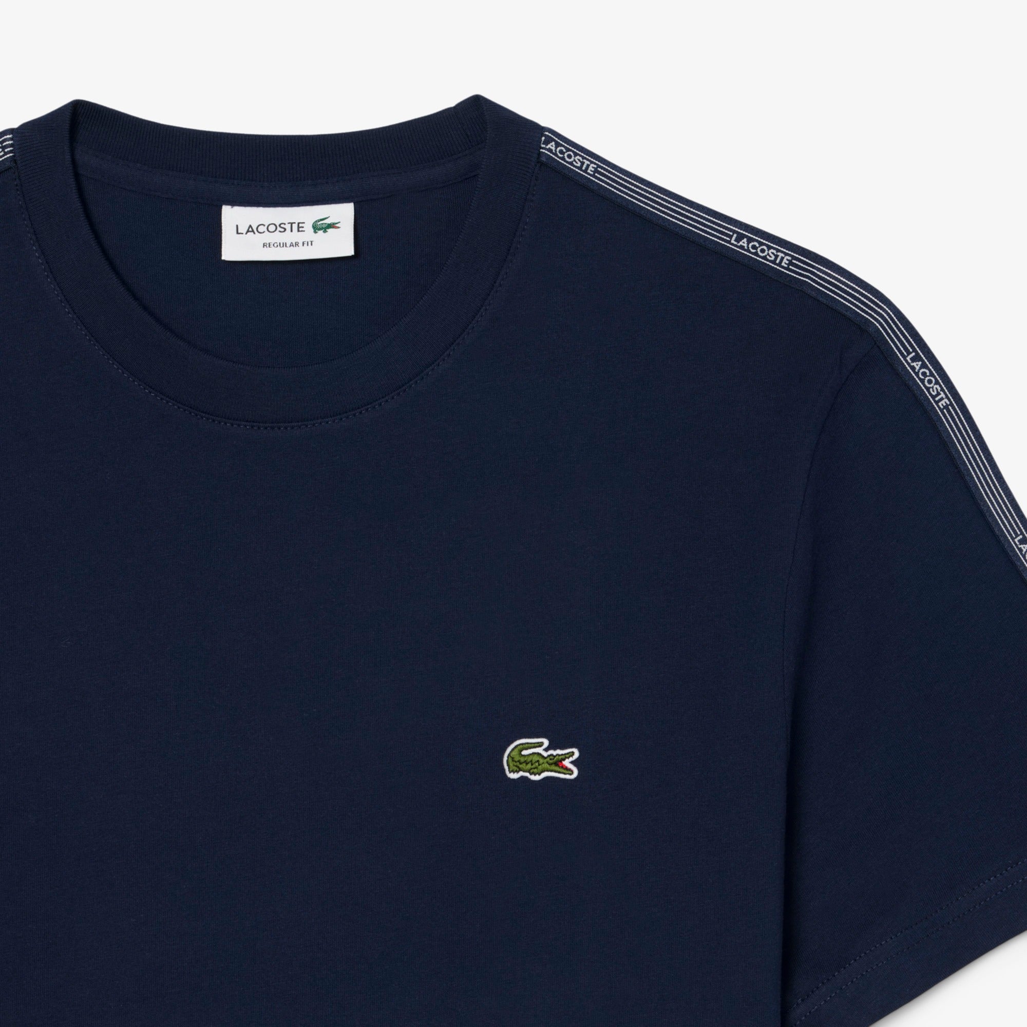 Lacoste TH0888 T-Shirt Uomo Blu Navy Cotone