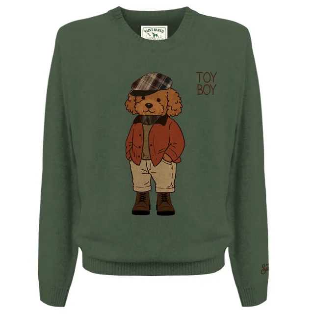 MC2 Saint Barth Heron Maglione Militare Misto Cashmere