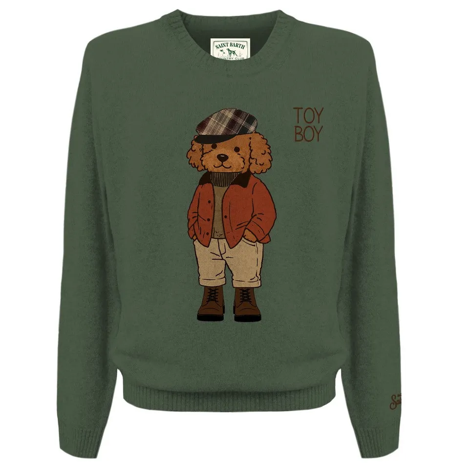 MC2 Saint Barth Heron Maglione Militare Misto Cashmere