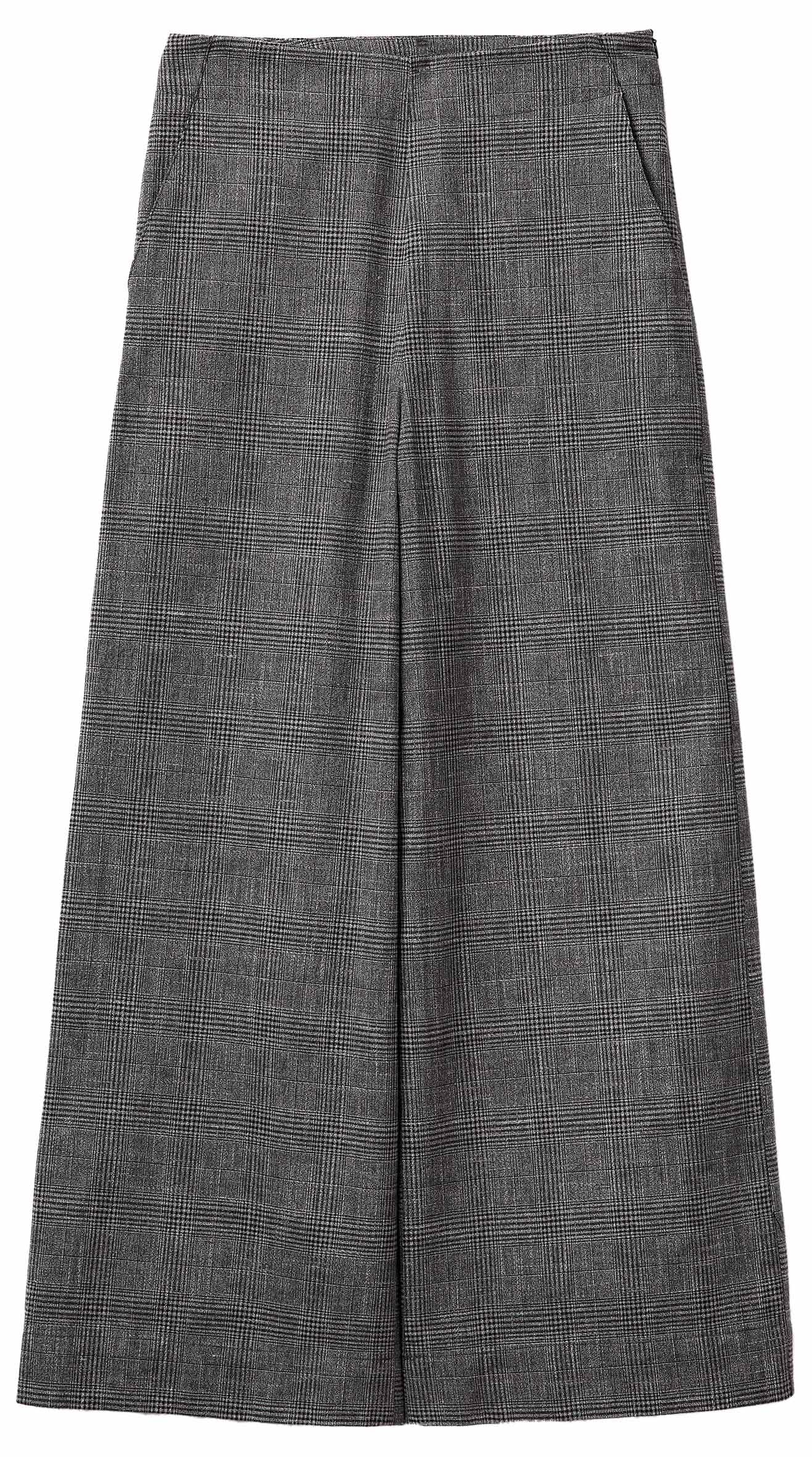 Benetton Pantaloni Palazzo Donna 38 Principe di Galles