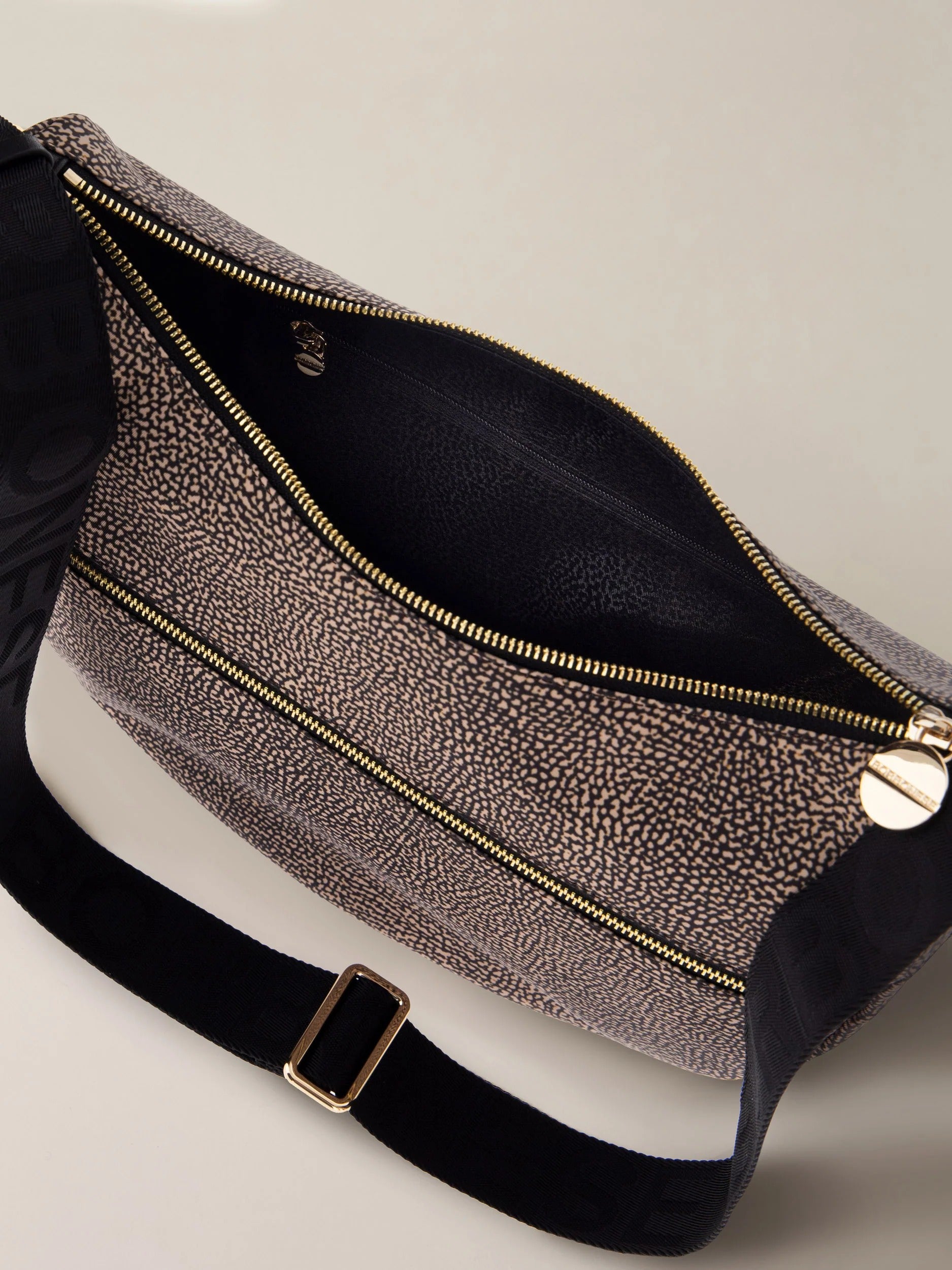 Borbonese Luna Small 934107 I15 borsa OP Naturale Nero