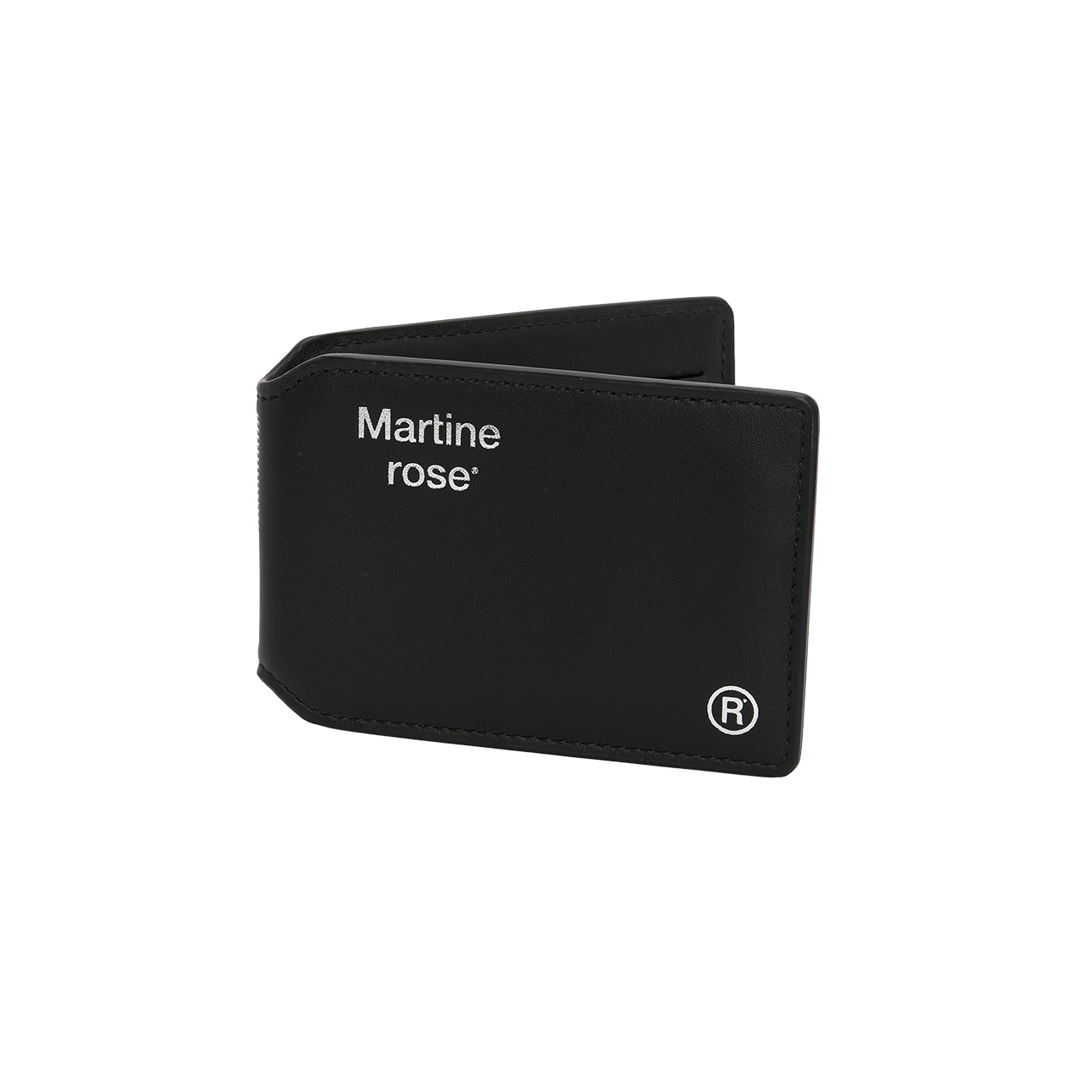 Martine Rose Oyster card wallet nero pelle 4 slot