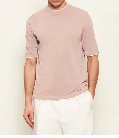 Eleventy M76MAGM31 maglia uomo Cipria Bianco cotone