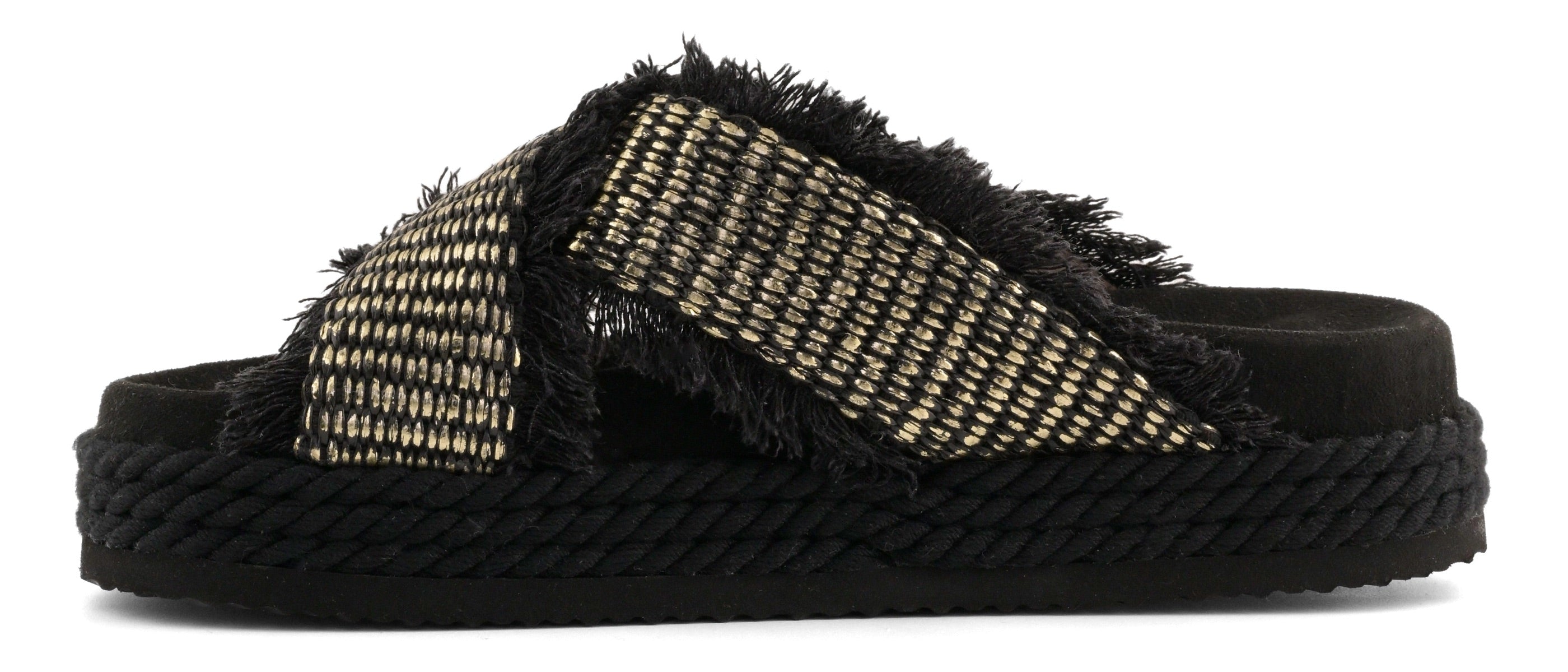 Mou Criss Cross Rope SW451009K Sandalo Donna Nero