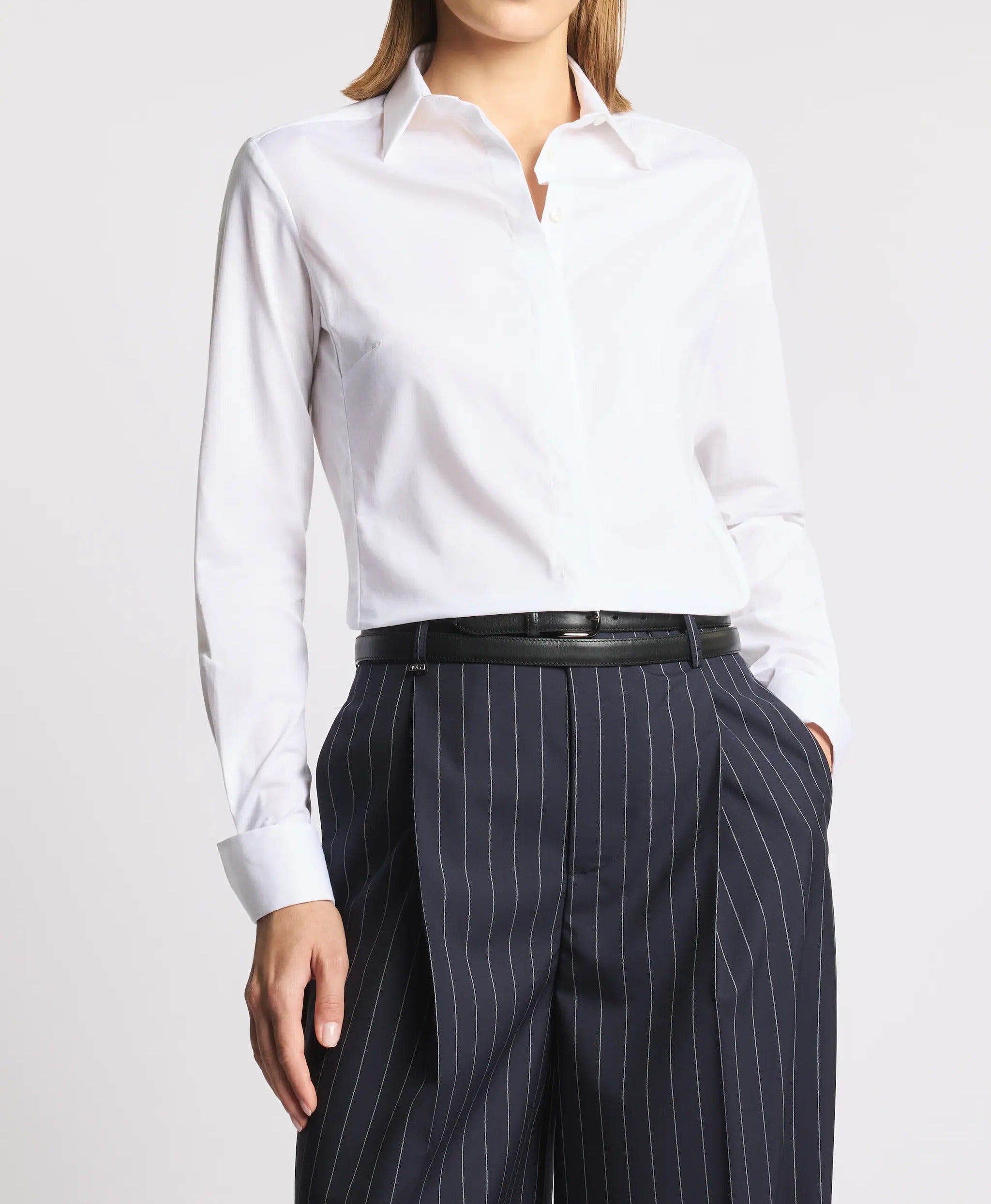 Fay NCWA152626SZGRB001 camicia donna bianco slim