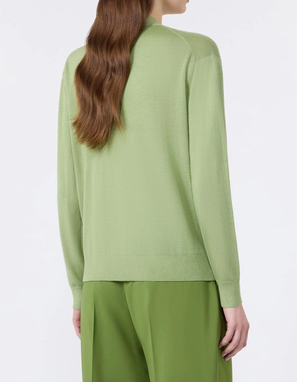 Weekend Max Mara Torre cardigan donna pistacchio lana