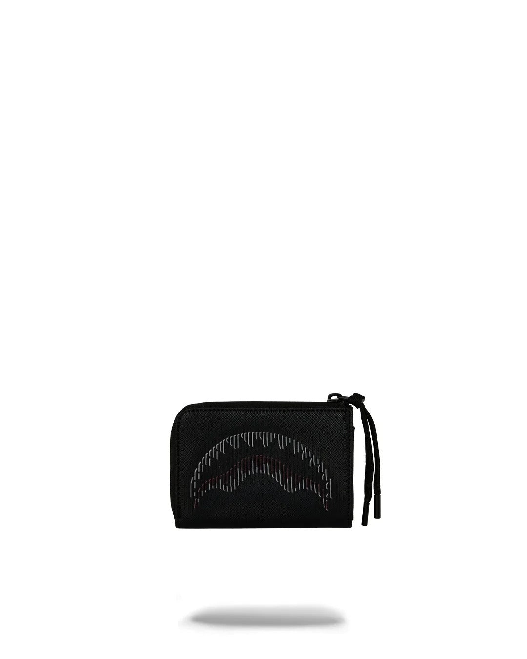 Sprayground Disappearing Shark portafoglio nero PVC zip