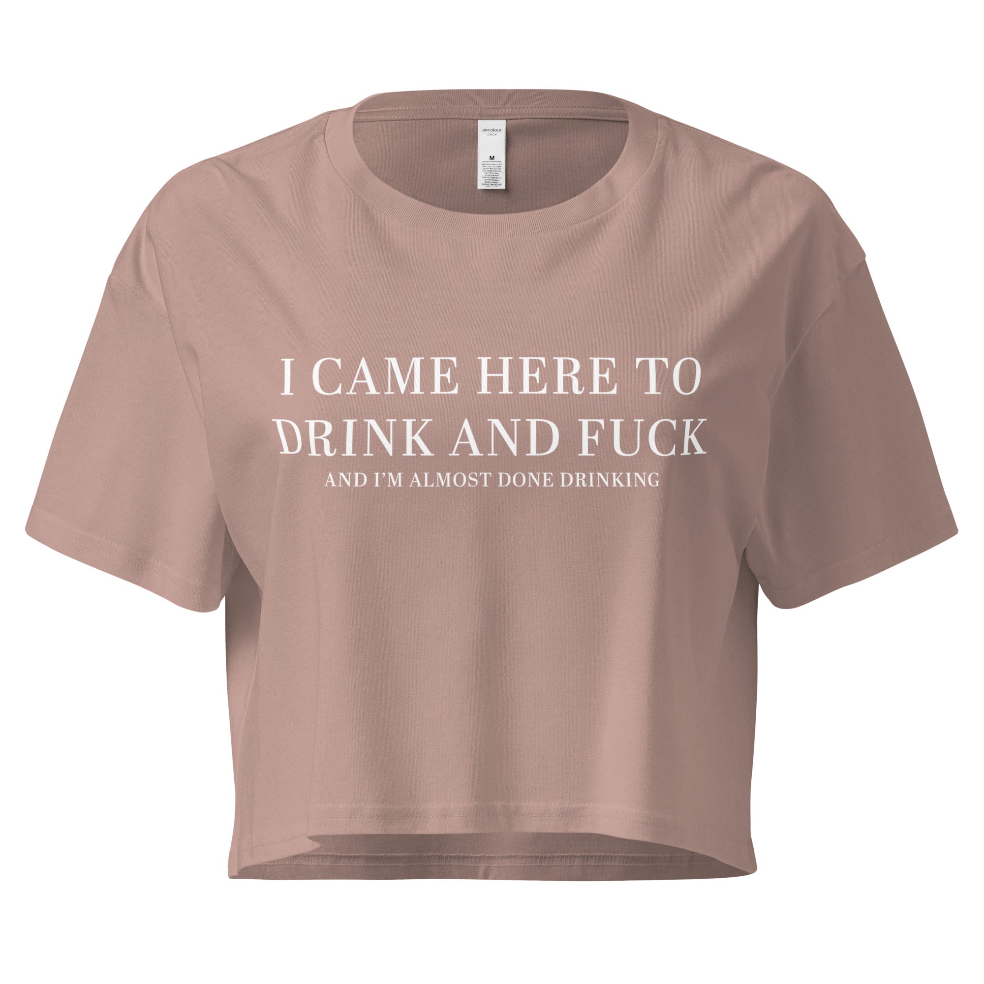 Pure Trash I Came Here Crop top donna cotone corto