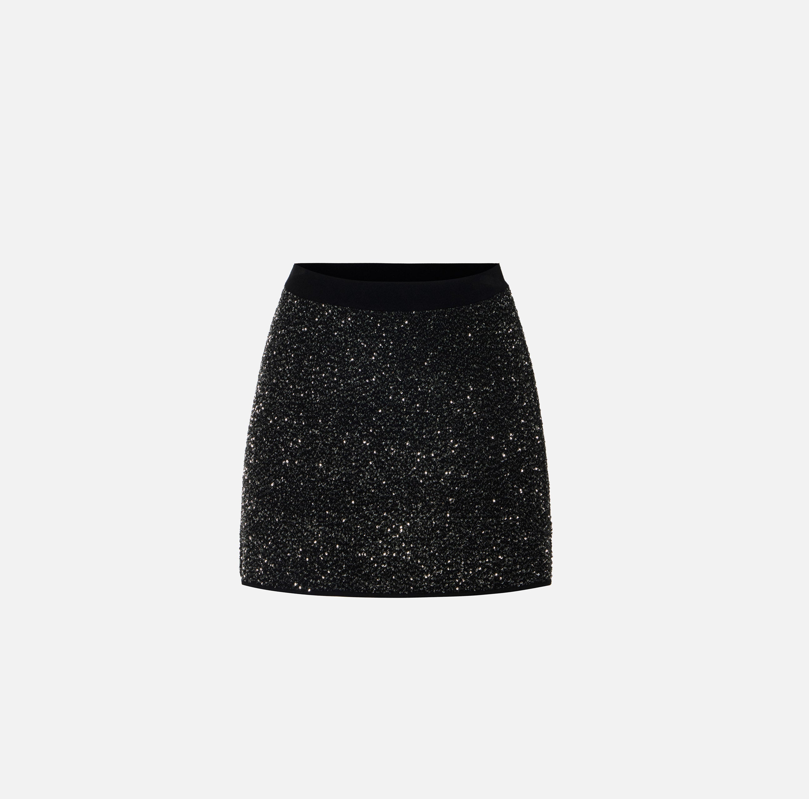 Elisabetta Franchi GK29A66E2 gonna donna nero paillettes