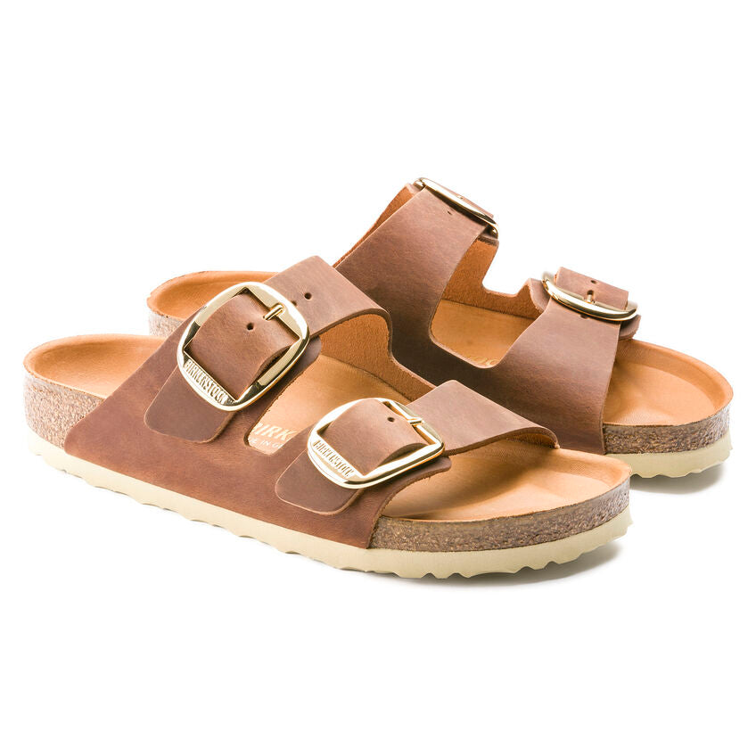 Birkenstock 1011073 Arizona Big Buckle Ciabatta Cognac Pelle