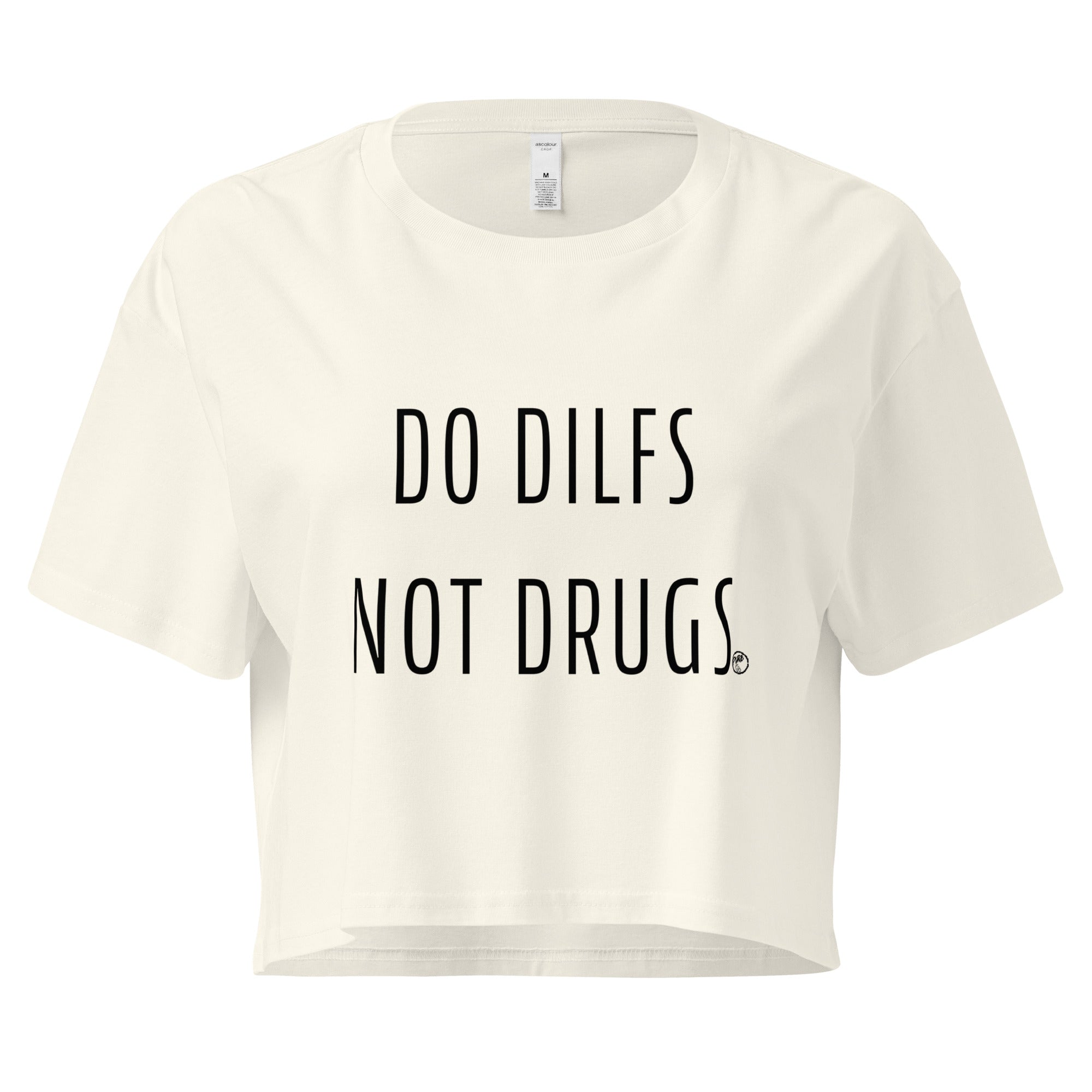Pure Trash Do Dilfs Not Drugs Crop Top Nero cotone