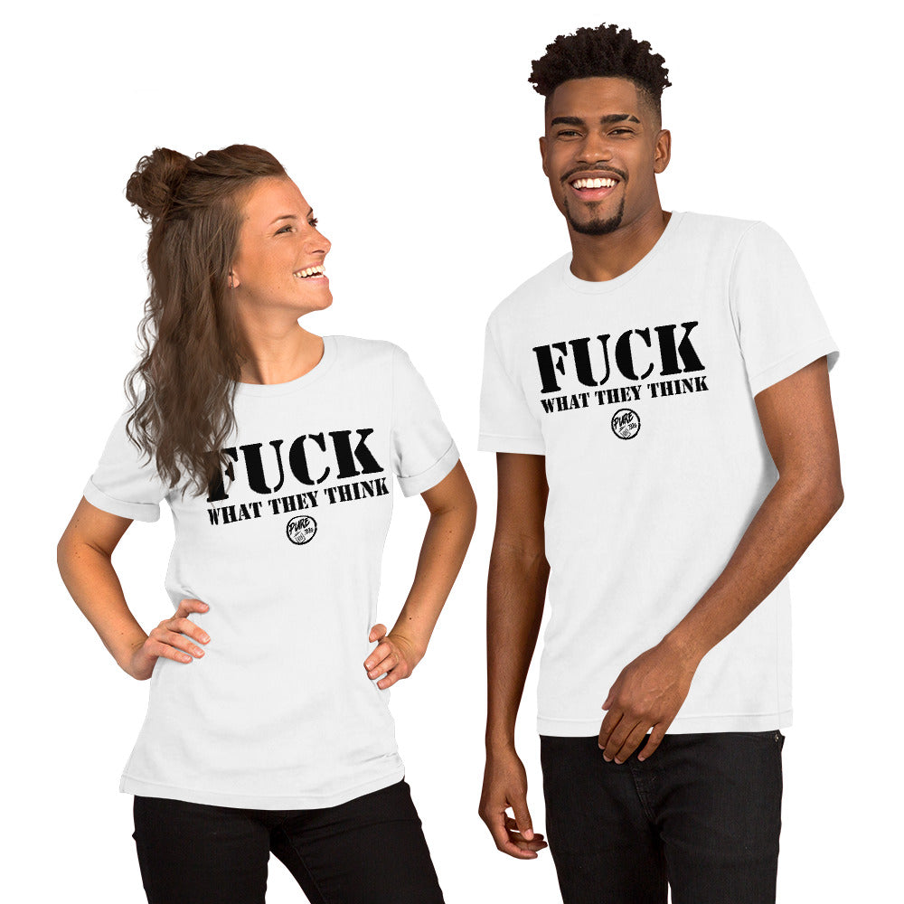 Pure Trash Mens T-Shirts Fuck What They Think maglietta Olive