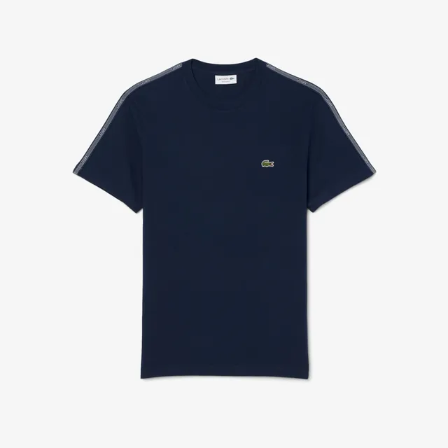 Lacoste TH0888 T-Shirt Uomo Blu Navy Cotone