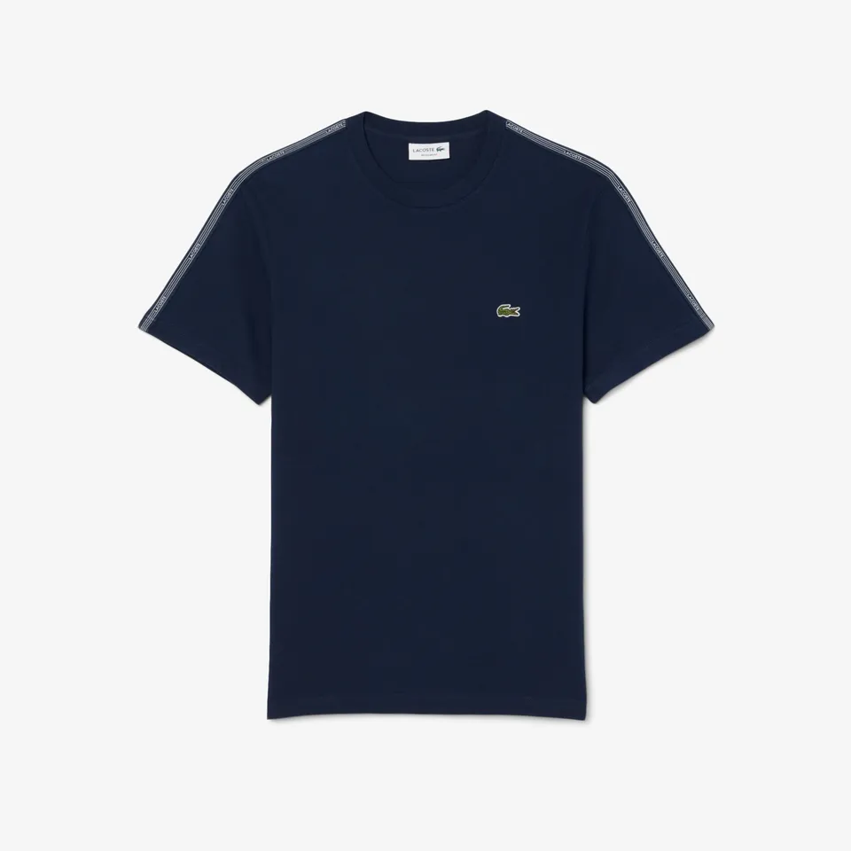 Lacoste TH0888 T-Shirt Uomo Blu Navy Cotone