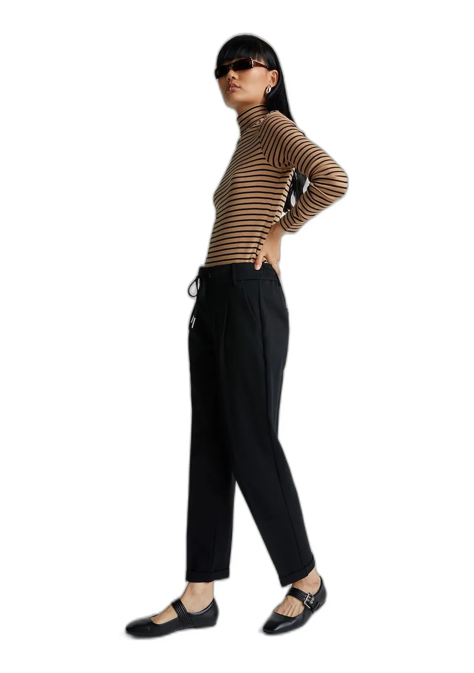 Benetton Pantaloni Donna Casual Nero 100