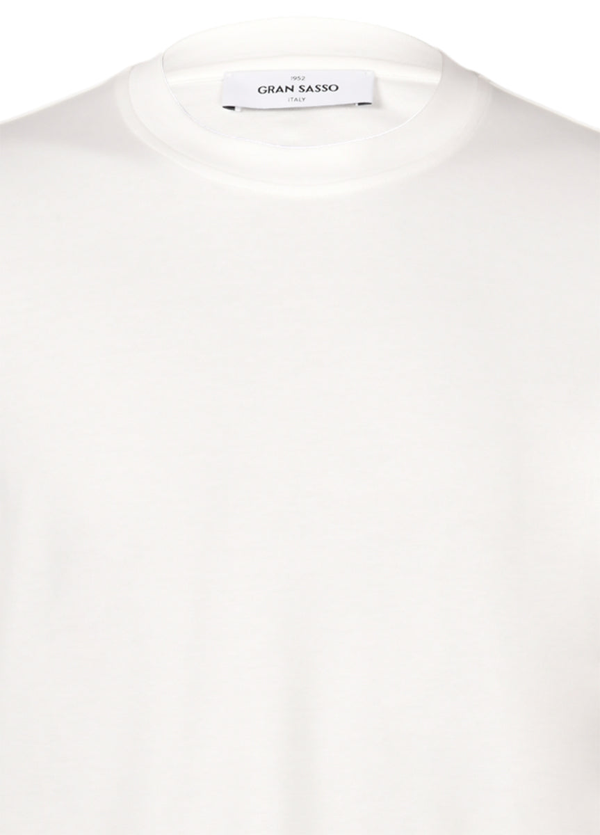 Gran Sasso 60139 81001 t-shirt bianco cotone pima