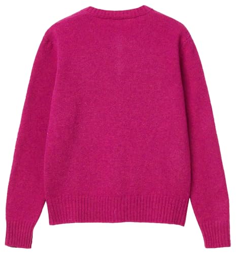 Benetton Maglieria 103ME500L Cardigan Donna Viola Tinta Unita
