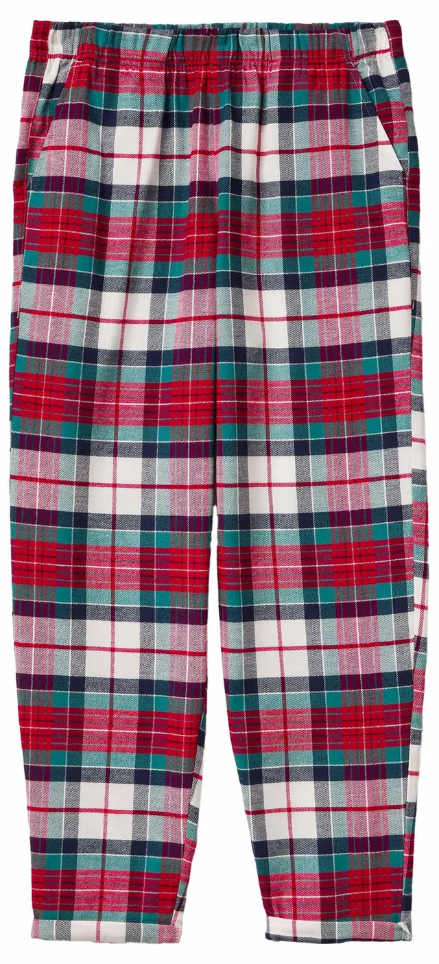 Benetton 40ep3f00i Pantaloni Donna Multicolor XXS Flanella