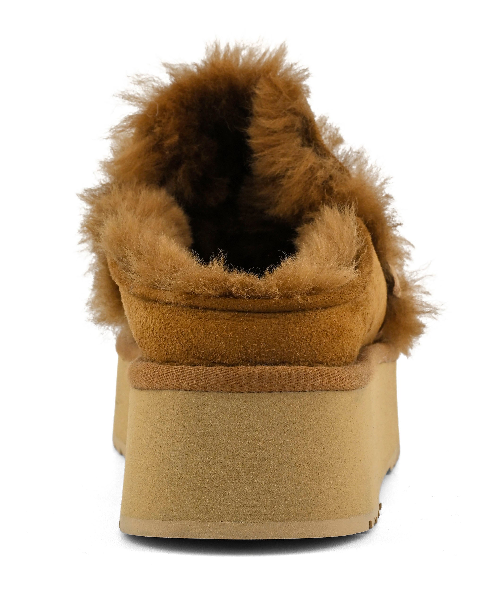 Mou Platform Clog FW681006A ciabatta cognac montone
